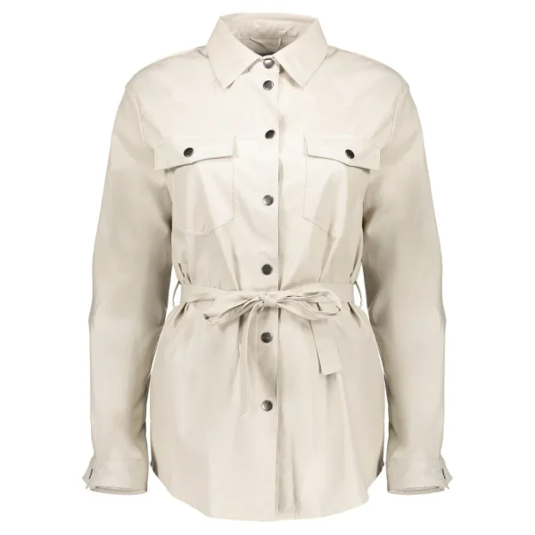 Vrouwen Geisha Fashion Geisha Pu Doorknoop Blouse 03525-19 Off-White