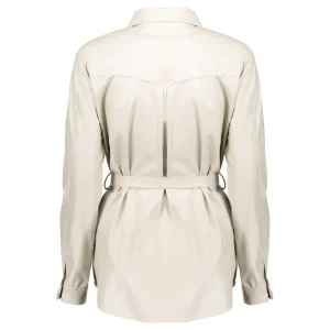 Vrouwen Geisha Fashion Geisha Pu Doorknoop Blouse 03525-19 Off-White
