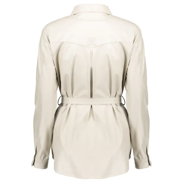 Vrouwen Geisha Fashion Geisha Pu Doorknoop Blouse 03525-19 Off-White
