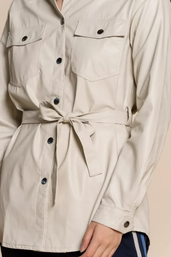 Vrouwen Geisha Fashion Geisha Pu Doorknoop Blouse 03525-19 Off-White