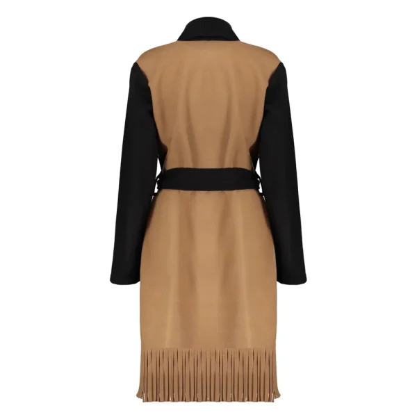 Vrouwen Geisha Fashion Geisha Stylish Coat Fringes 18565-70 Zwart