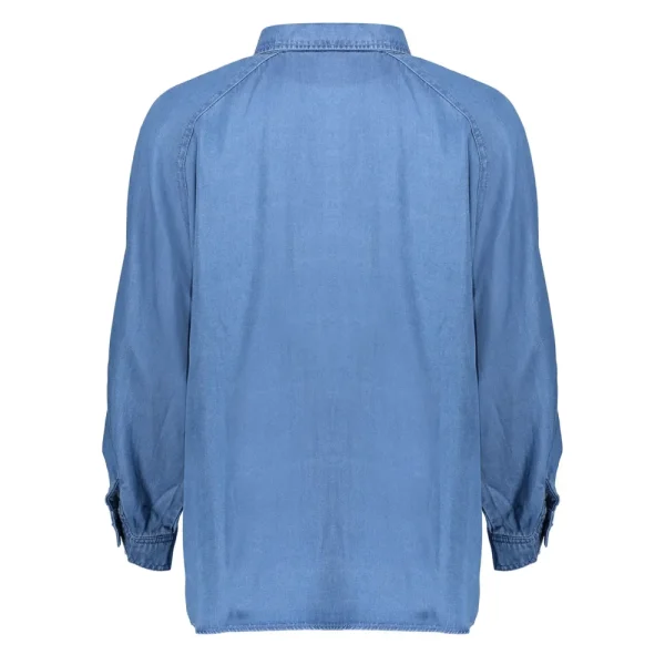 Vrouwen Geisha Fashion Geisha Tencel Jeans Blouse 23504-10 Dark Blue Denim