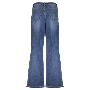 Vrouwen Geisha Fashion Geisha Trendy Wide Leg Jeans 21520-10 Blue Denim