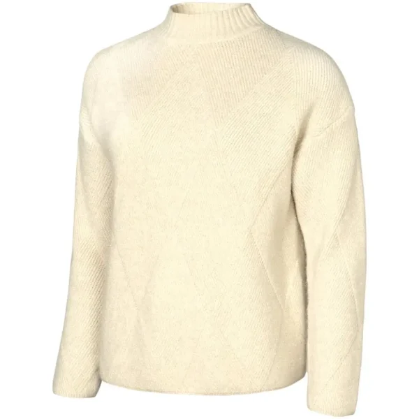 Vrouwen Geisha Fashion Geisha Trui Ruit 94537-22 Off-White