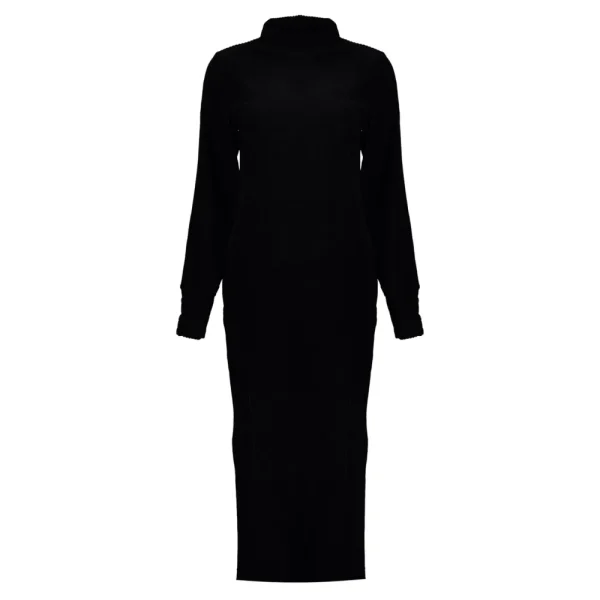 Vrouwen Geisha Fashion Geisha Velvet Jurk Coll 27561-20 Zwart