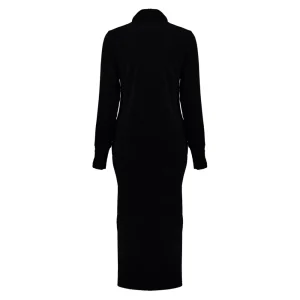 Vrouwen Geisha Fashion Geisha Velvet Jurk Coll 27561-20 Zwart