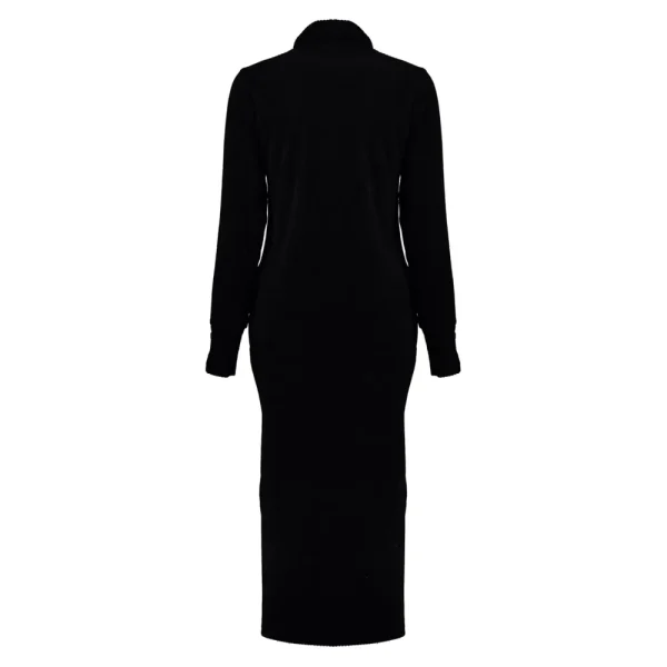 Vrouwen Geisha Fashion Geisha Velvet Jurk Coll 27561-20 Zwart