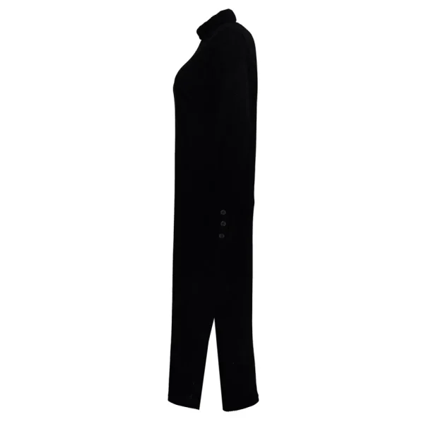Vrouwen Geisha Fashion Geisha Velvet Jurk Coll 27561-20 Zwart