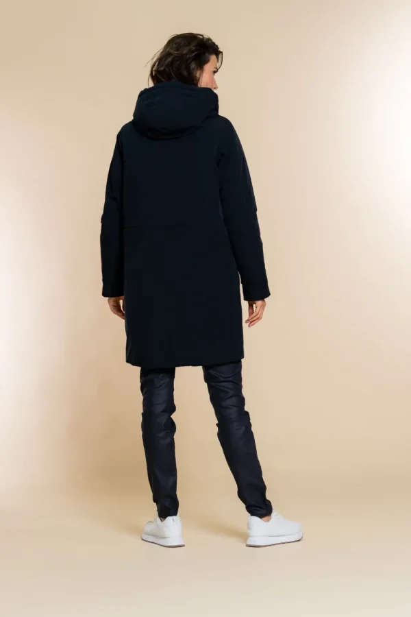 Vrouwen Geisha Fashion Geisha Winterjas Met Capuchon 28559-12 Zwart